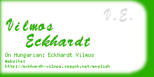 vilmos eckhardt business card